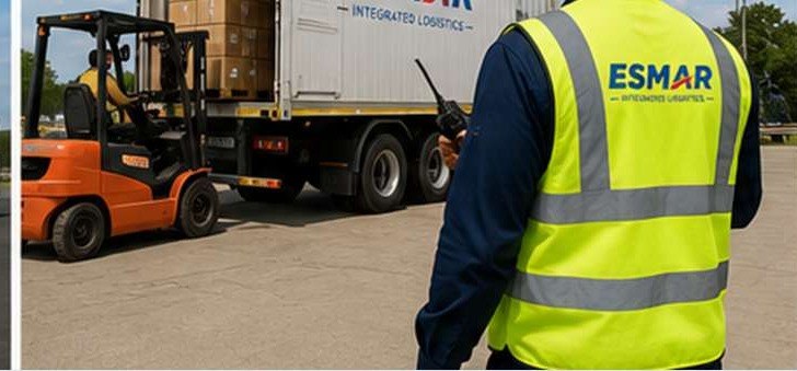 Esmar warehouse team loading an ESMAR trailer